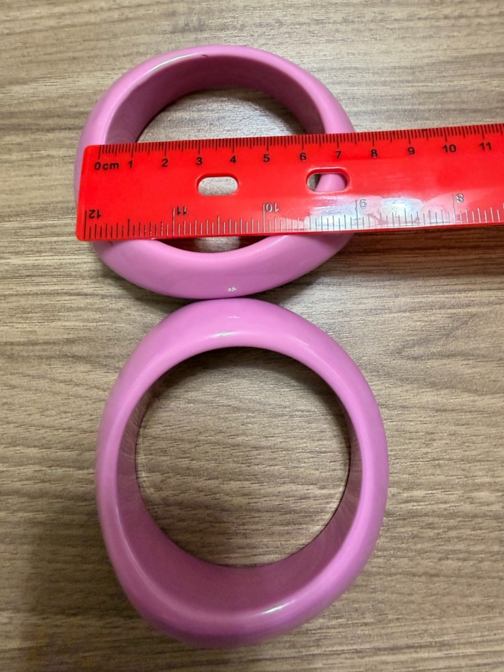 Sassy Jones Pink Resin Bangle Bracelets - Picture 4 of 4